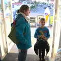 Hanging around the entrance to the arcade, A Trip to the Amusements, Southwold Pier, Southwold, Suffolk - 5th November 2017