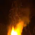 Bonfire sparks, Alex and Anita's Fireworks, Cemetery House, Eye, Suffolk - 5th November 2017