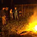 Alex toasts marshmallows with a very long stick, Alex and Anita's Fireworks, Cemetery House, Eye, Suffolk - 5th November 2017