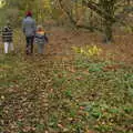 The gang in the Town Moor woods, A Walk Around Eye, Suffolk - 19th November 2017