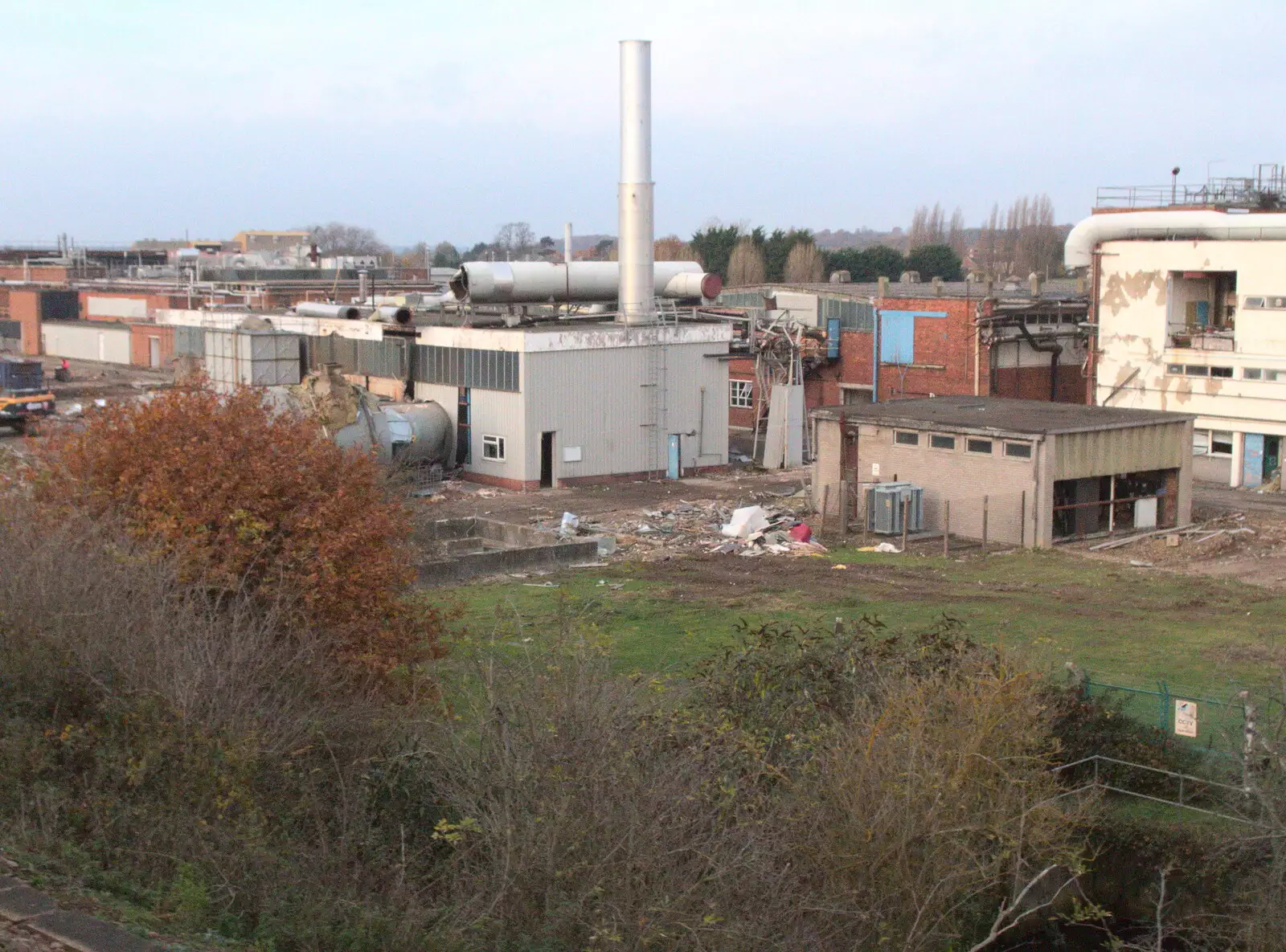 Old factory buildings in Brantham, from A Late November Miscellany, Diss, Brantham and London - 30th November 2017