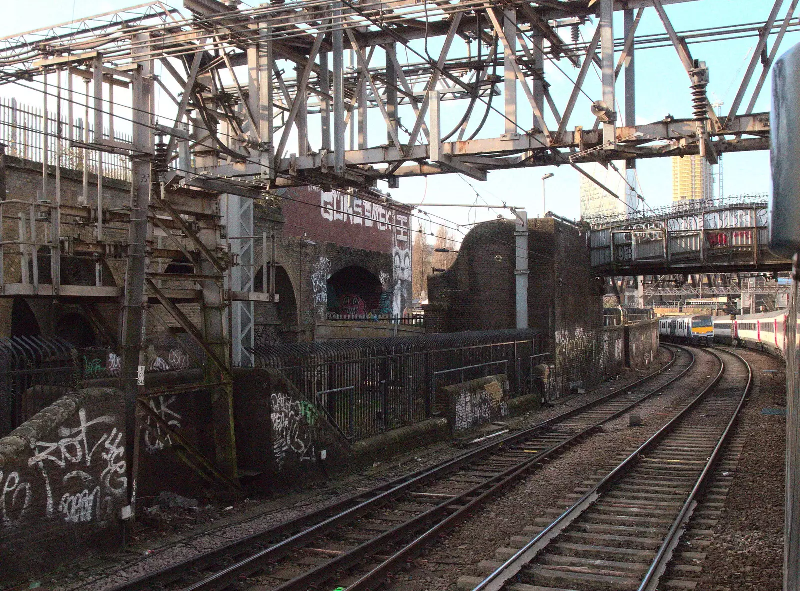 A tangle of iron, and the bridge from 'Rellik', from A Late November Miscellany, Diss, Brantham and London - 30th November 2017