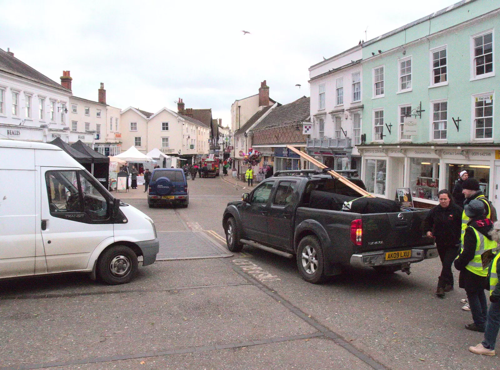 Diss market place, from A Late November Miscellany, Diss, Brantham and London - 30th November 2017