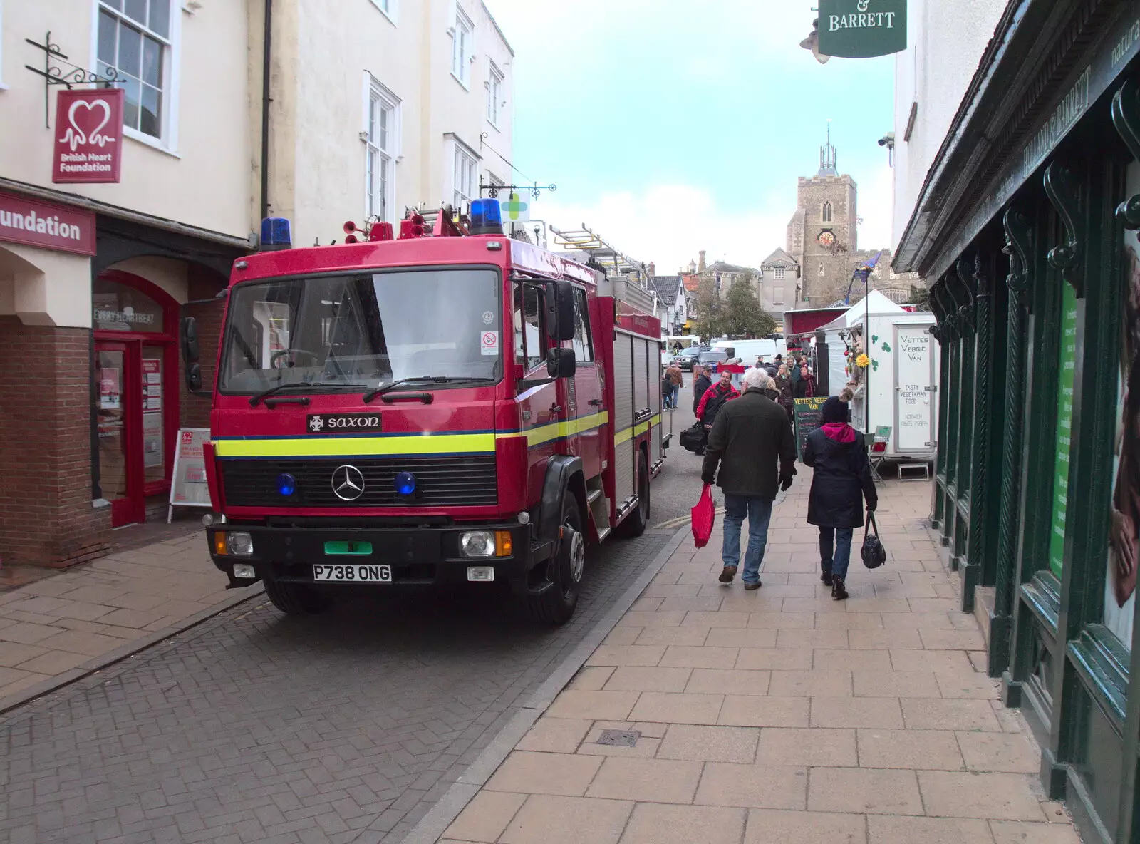 A 1996 Saxon fire engine, from A Late November Miscellany, Diss, Brantham and London - 30th November 2017