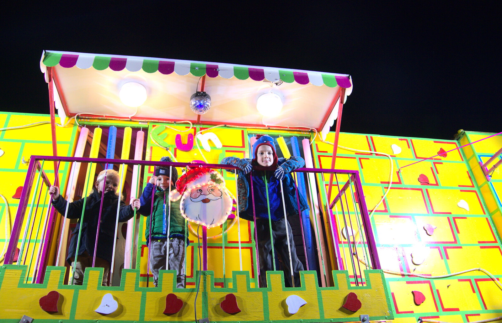 Harry's doing the House of Fun from The Eye Christmas Lights, Eye, Suffolk - 1st December 2017