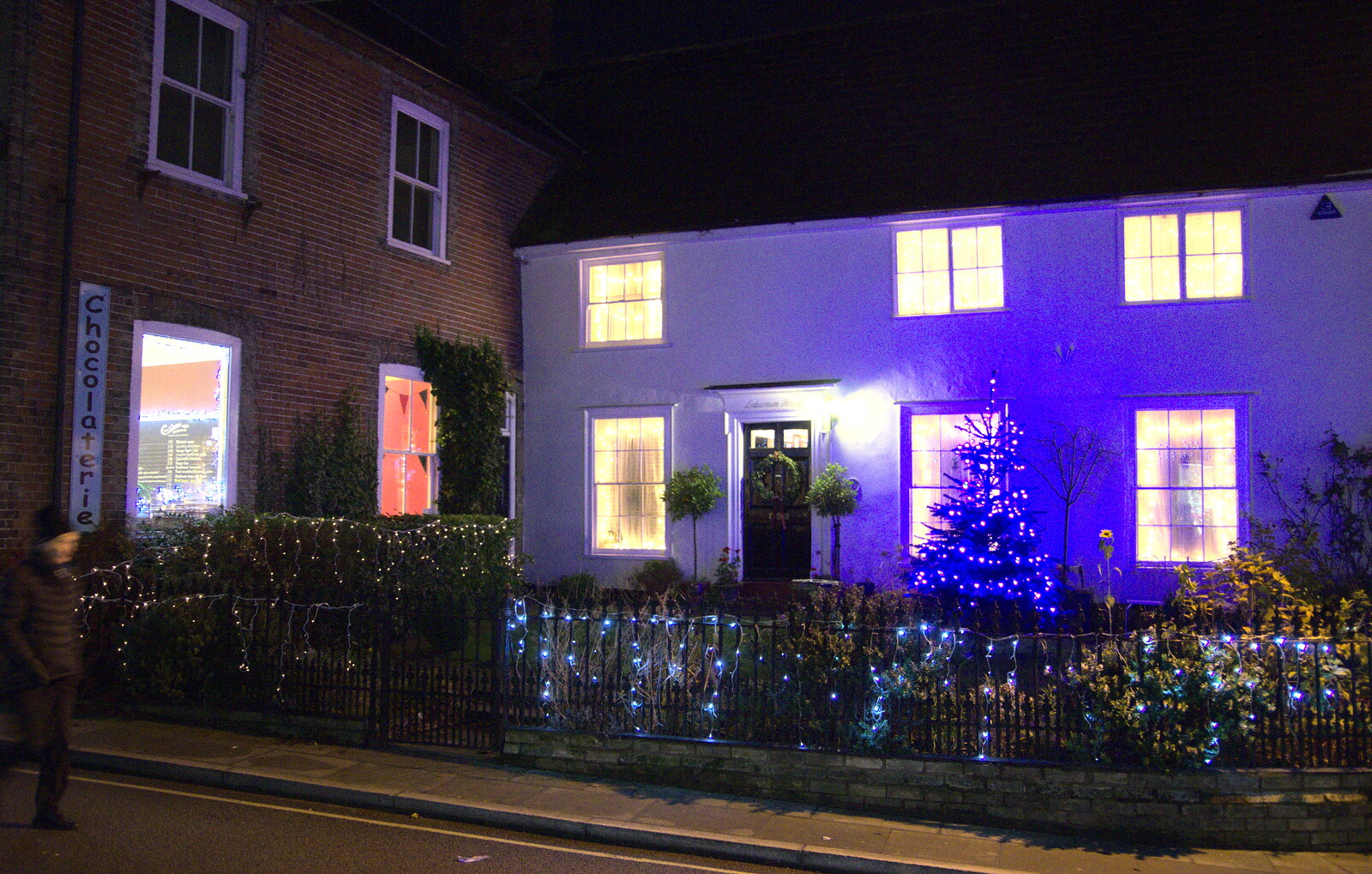 Laburnum House is lit up from The Eye Christmas Lights, Eye, Suffolk - 1st December 2017