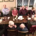 Colin gives a nice demonstration of Jazz Hands, The BSCC Christmas Dinner, White Horse, Stoke Ash, Suffolk - 2nd December 2017