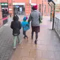 Fred, Harry and Isobel head into Riverside, A Trip to the Cinema, Norwich, Norfolk - 3rd December 2017