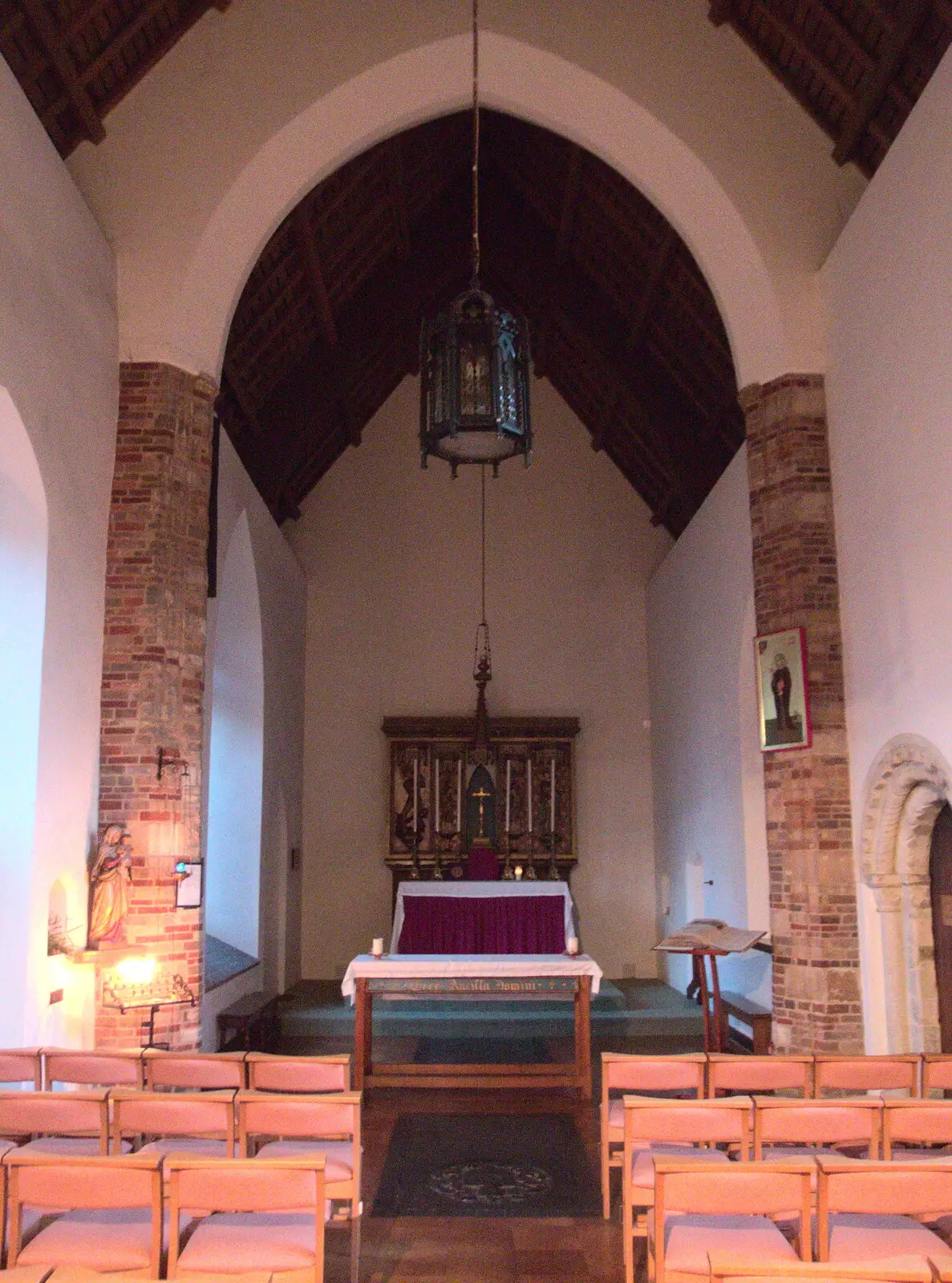 The nave of St Julian, from A Trip to the Cinema, Norwich, Norfolk - 3rd December 2017