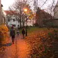 An autumnal alley back to King Street, A Trip to the Cinema, Norwich, Norfolk - 3rd December 2017