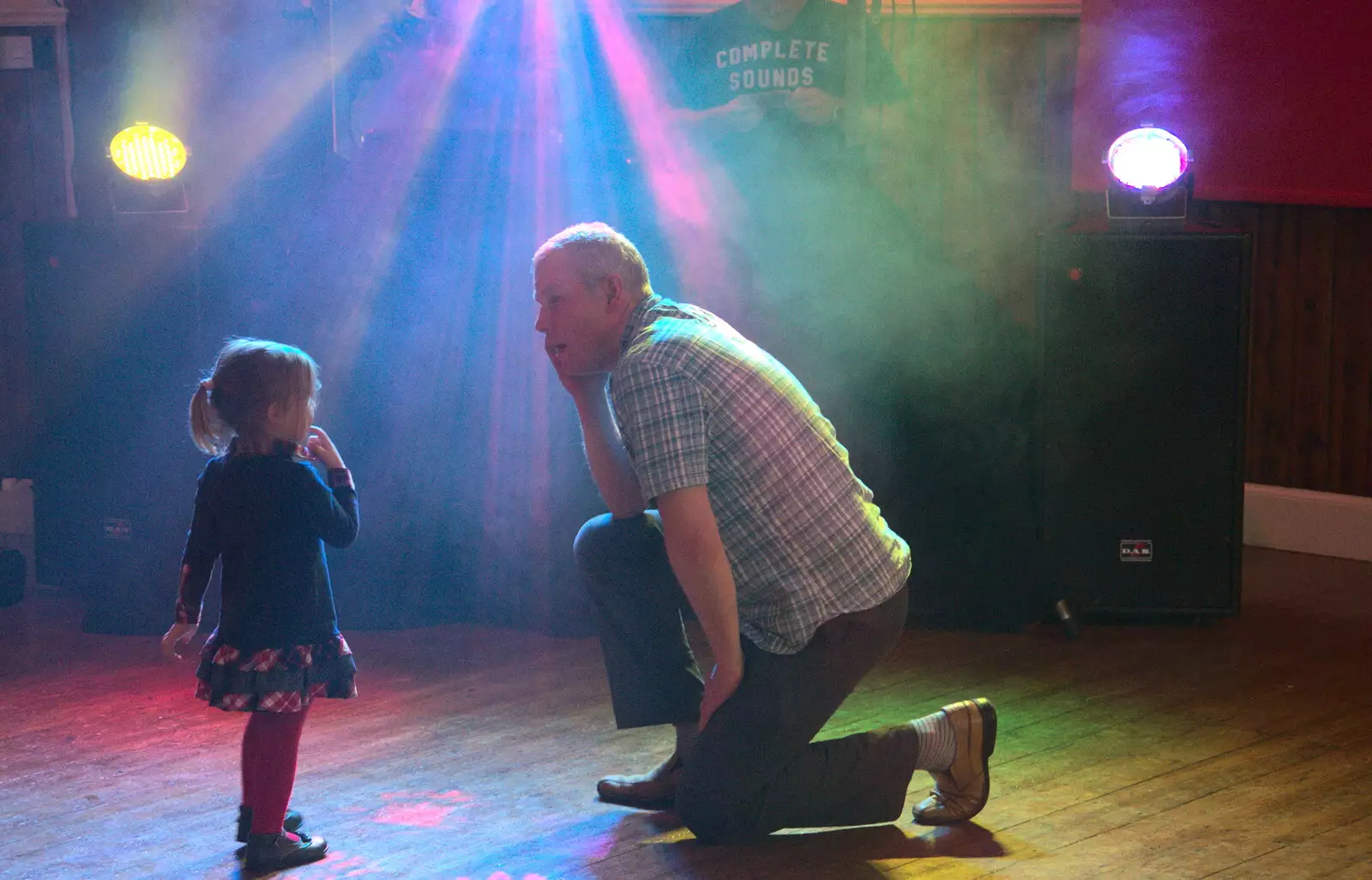 Isabella and Bill, from Bill's Birthday, The Lophams Village Hall, Norfolk - 9th December 2017