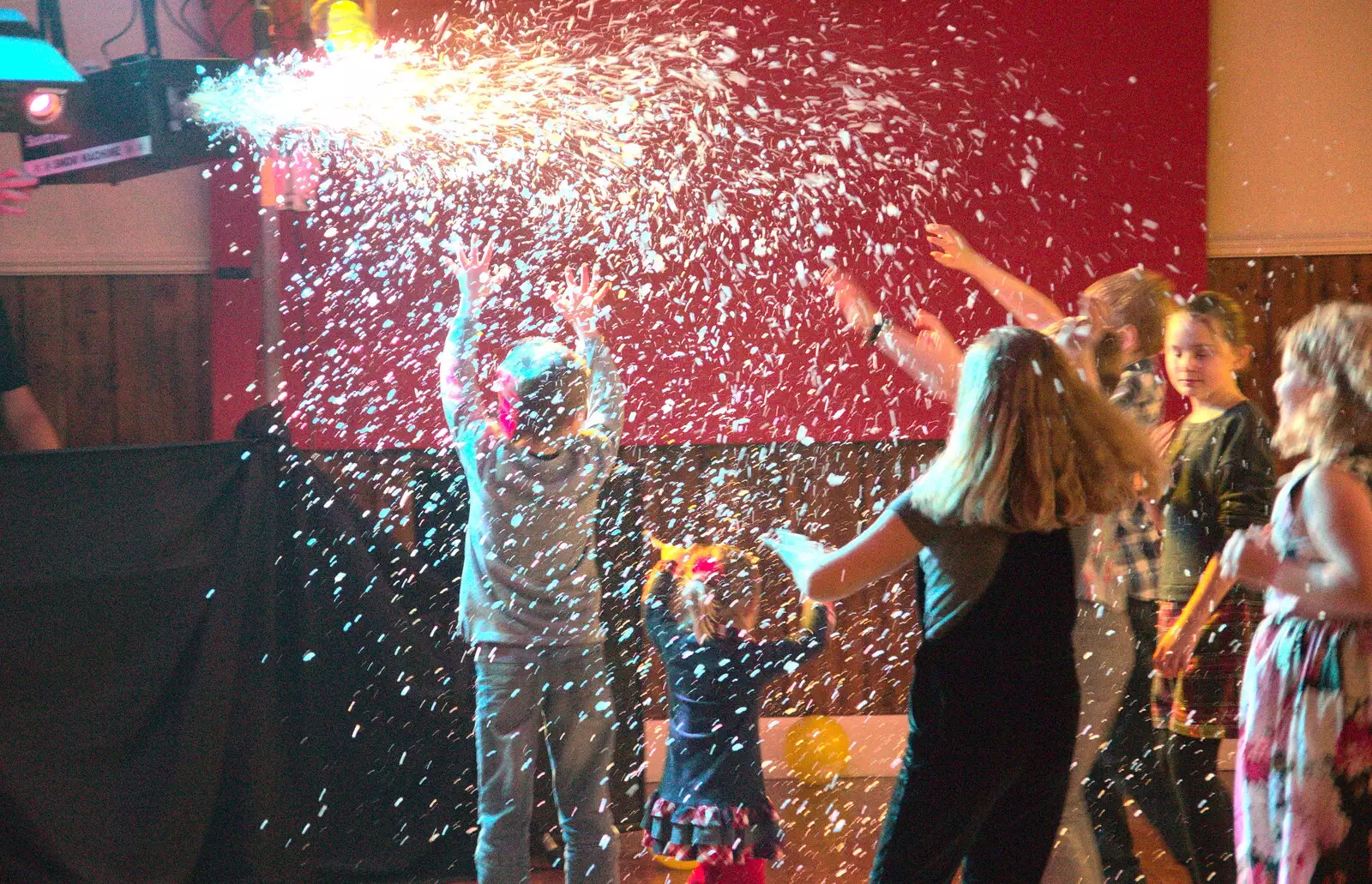 There's a snowsplosion, from Bill's Birthday, The Lophams Village Hall, Norfolk - 9th December 2017