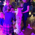 Jessica gets rolled up in toilet paper, Bill's Birthday, The Lophams Village Hall, Norfolk - 9th December 2017