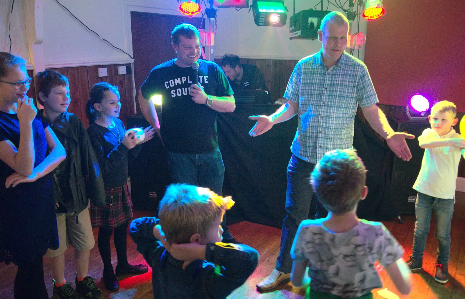 Bill does the judging, from Bill's Birthday, The Lophams Village Hall, Norfolk - 9th December 2017