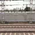 Graffiti has been painted over on a substation, An Early Snow Day and the Christmas Tree, Brome, Suffolk - 10th December 2017