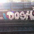 Dosh graffiti in the sun, A Work Lunch in Nandos, Bayswater Grove, West London - 20th December 2017