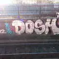 Dosh graffiti in the sun, A Work Lunch in Nandos, Bayswater Grove, West London - 20th December 2017