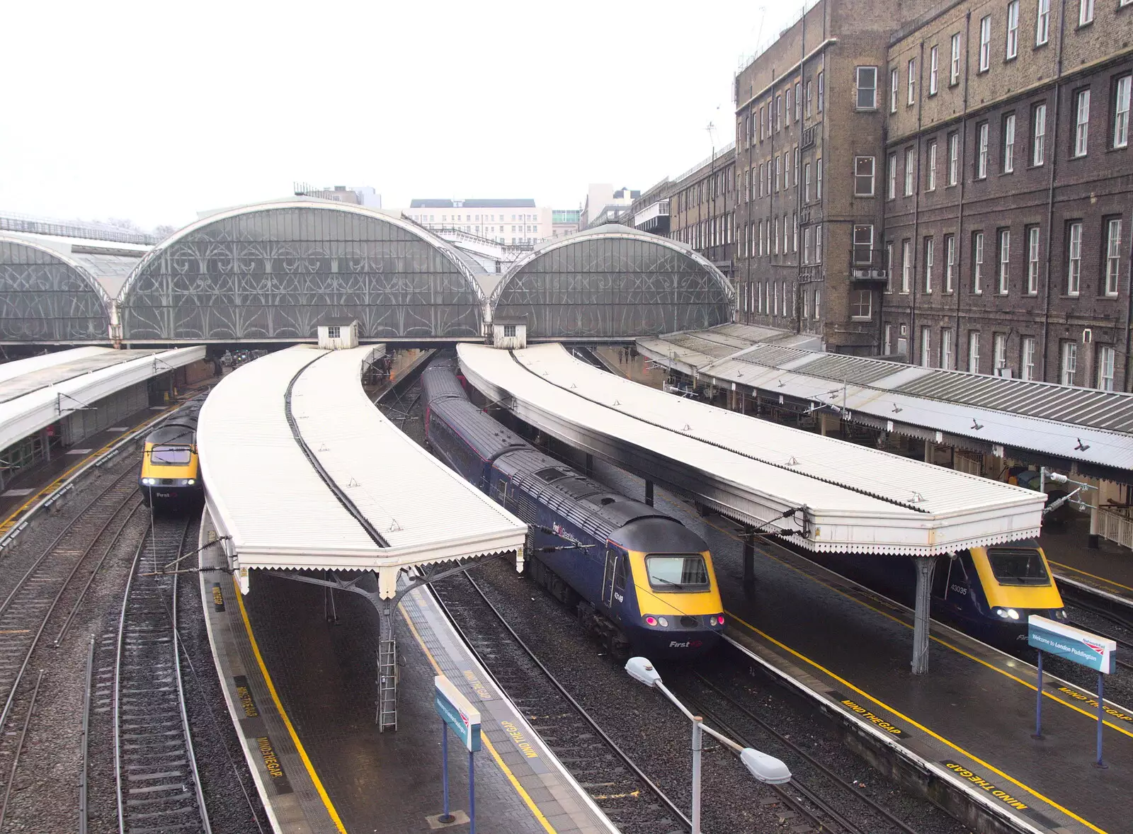 A bunch of InterCity 125's on the platform, from A Work Lunch in Nandos, Bayswater Grove, West London - 20th December 2017