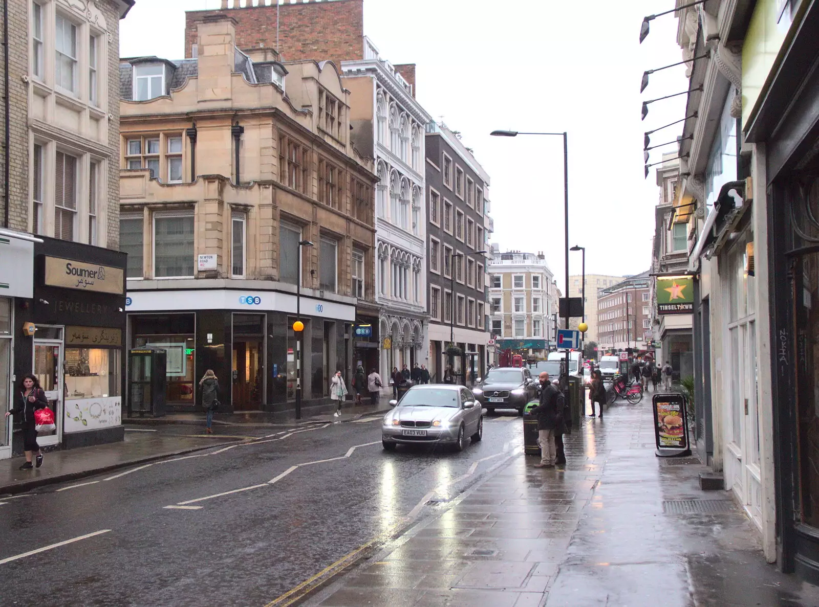 A gloomy Bayswater Grove, from A Work Lunch in Nandos, Bayswater Grove, West London - 20th December 2017