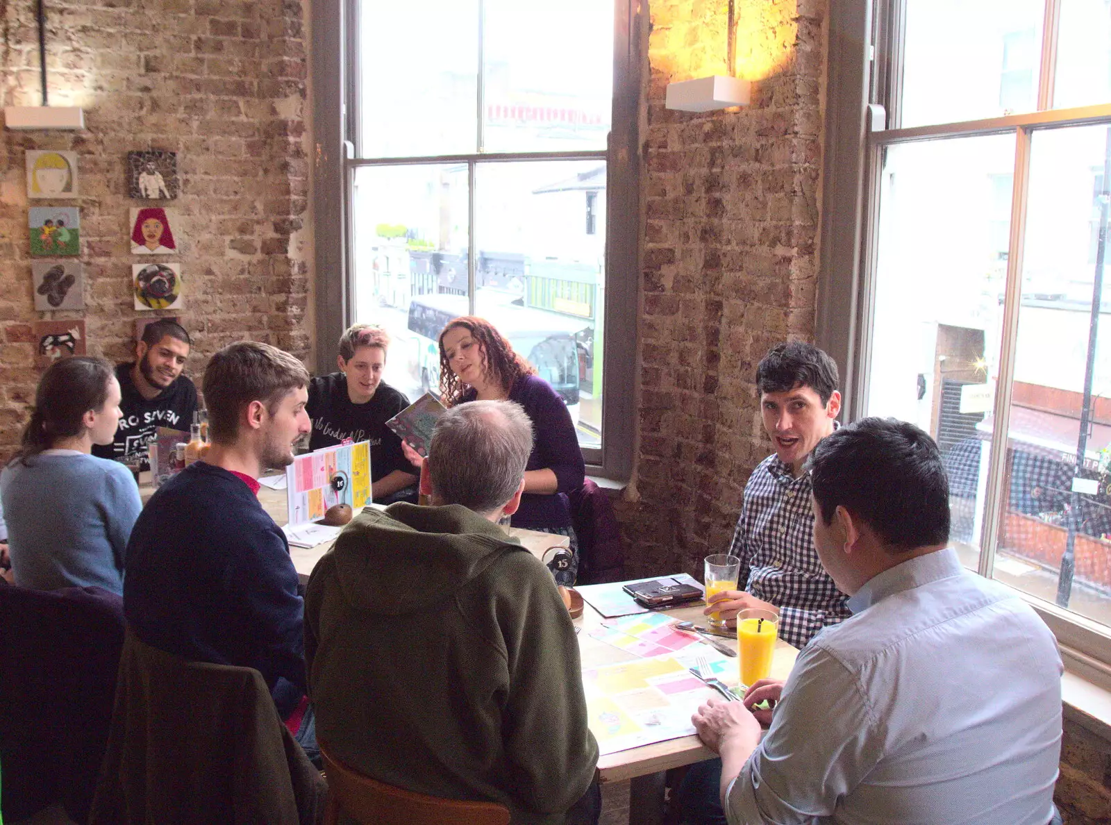 SwiftKey in Nando's, from A Work Lunch in Nandos, Bayswater Grove, West London - 20th December 2017