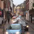 A stream of cars drives down Exchange Street, A Spot of Christmas Shopping, Norwich and Diss, Norfolk - 23rd December 2017