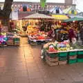 Festive fruit-and-veg market stall, A Spot of Christmas Shopping, Norwich and Diss, Norfolk - 23rd December 2017