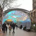 The Norwich light tunnel, A Spot of Christmas Shopping, Norwich and Diss, Norfolk - 23rd December 2017