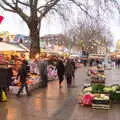 Gentleman's Walk and the market, A Spot of Christmas Shopping, Norwich and Diss, Norfolk - 23rd December 2017