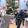 The boys get new onesies, A Spot of Christmas Shopping, Norwich and Diss, Norfolk - 23rd December 2017