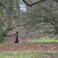 Fred trundles through the Oaksmere's grounds, Christmas Day and The Swan Inn, Brome, Suffolk - 25th December 2017