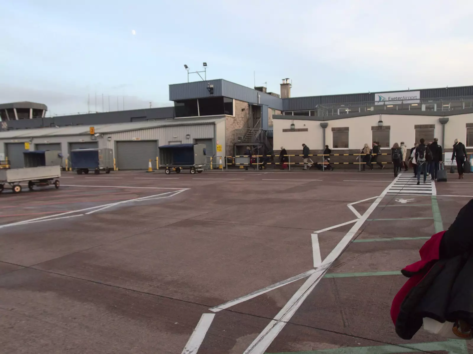 On the ground at Exeter Airport, from An End-of-Year Trip to Spreyton, Devon - 29th December 2017