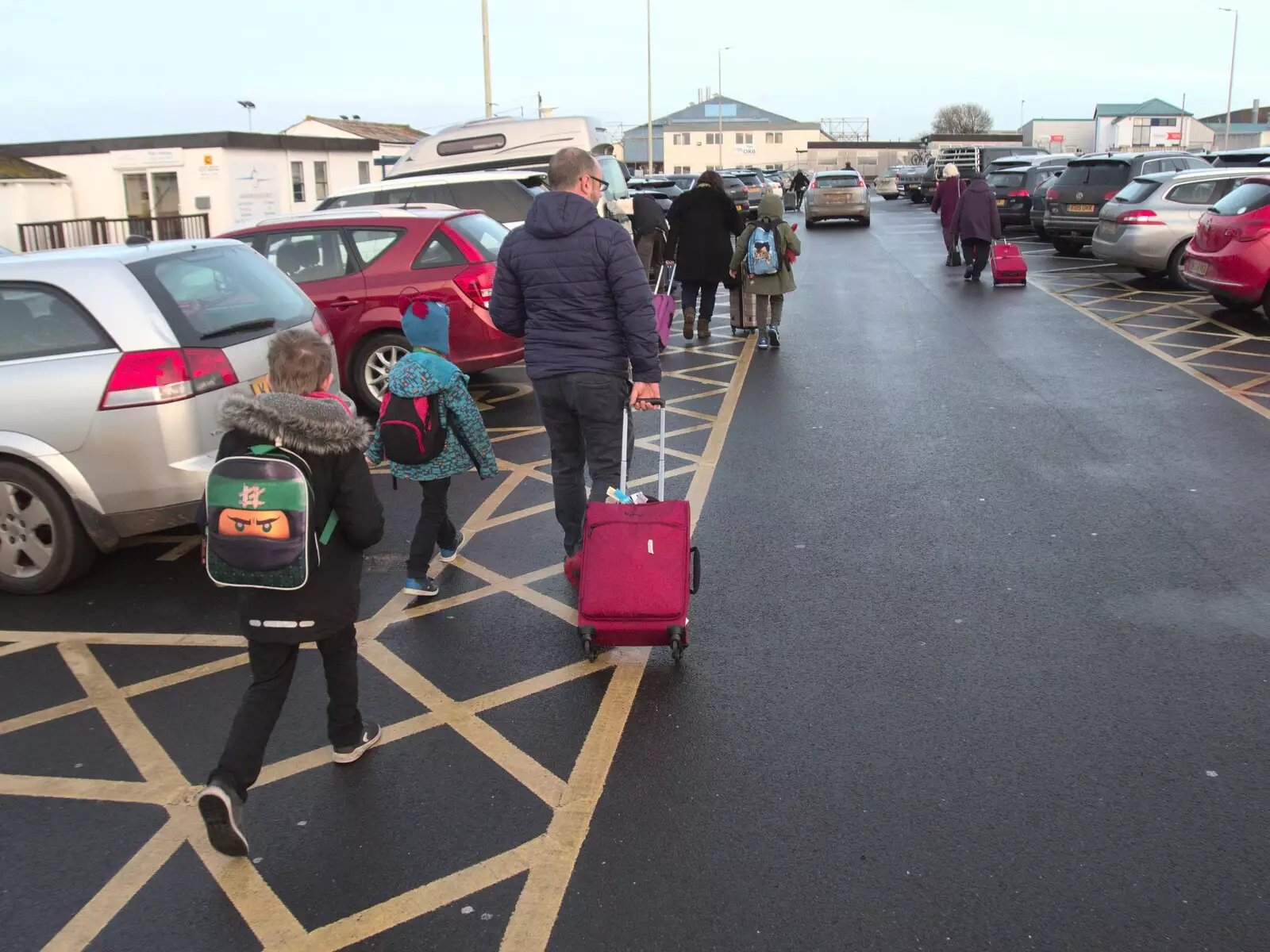 Matt helps us haul luggage around, from An End-of-Year Trip to Spreyton, Devon - 29th December 2017