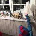 Harry pokes the Cobley's Christmas decorations, An End-of-Year Trip to Spreyton, Devon - 29th December 2017