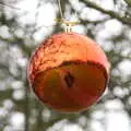 A self-portrait in a golden tree-bauble, Killerton House, Broadclyst, Devon - 30th December 2017