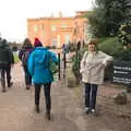 Mother waits by a gate, Killerton House, Broadclyst, Devon - 30th December 2017