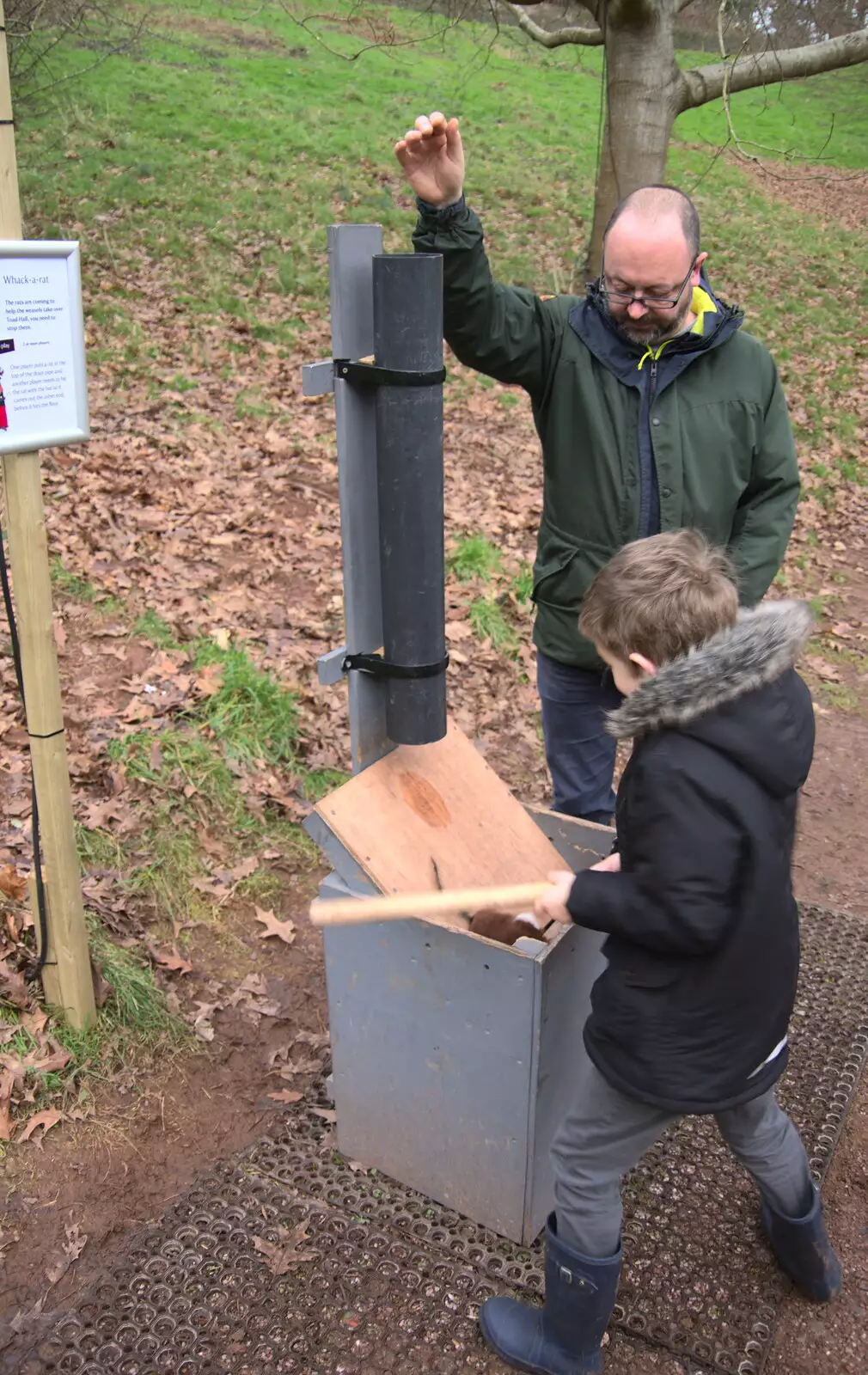 Fred does Splat the Rat, from Killerton House, Broadclyst, Devon - 30th December 2017