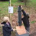 Fred drops a rat down the tube, Killerton House, Broadclyst, Devon - 30th December 2017