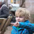 Harry points at something, Killerton House, Broadclyst, Devon - 30th December 2017