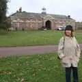 Mother with Nosher's hat on, Killerton House, Broadclyst, Devon - 30th December 2017