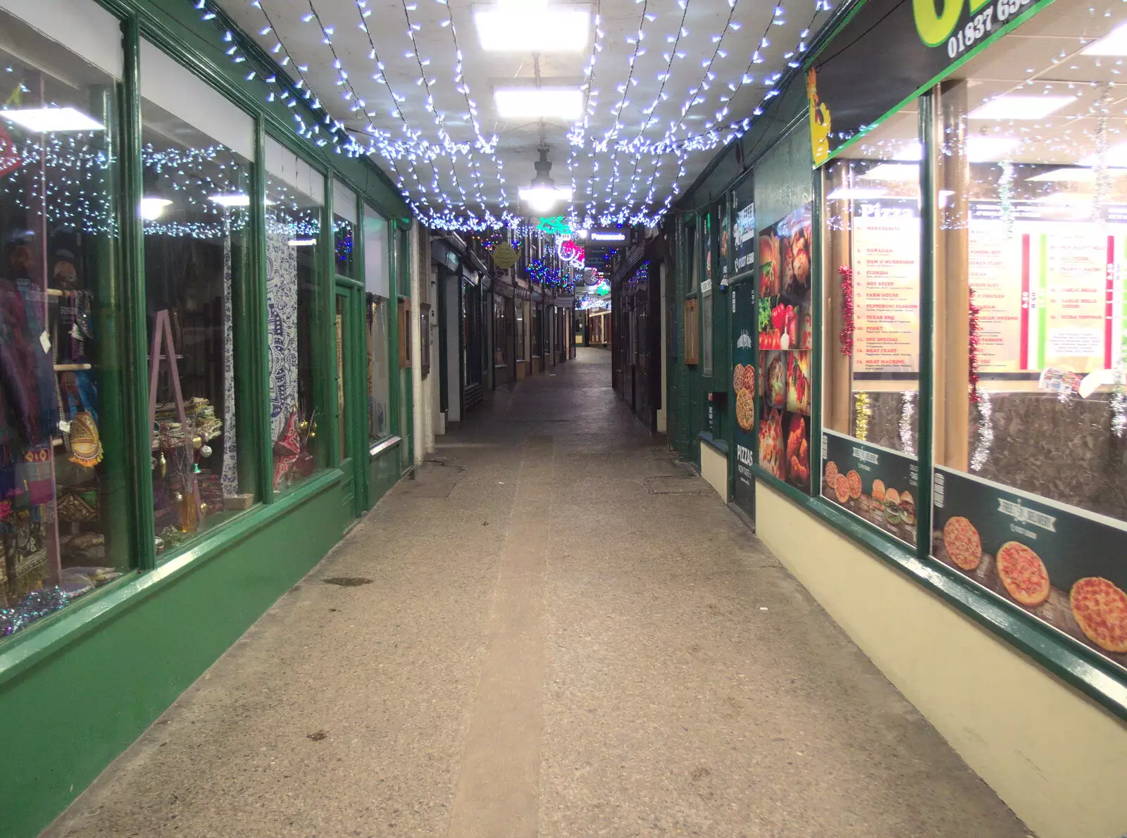 The Okehampton Arcade, from New Year's Eve in Spreyton, Devon - 31st December 2017