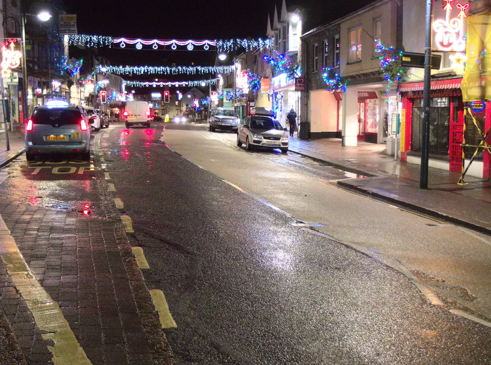 Fore Street again, from New Year's Eve in Spreyton, Devon - 31st December 2017