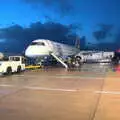 Our aircraft waits on the tarmac at Exeter, New Year's Eve in Spreyton, Devon - 31st December 2017