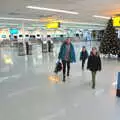 We walk through an empty Norwich Airport, New Year's Eve in Spreyton, Devon - 31st December 2017