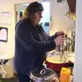 Sis makes some soup, New Year's Eve in Spreyton, Devon - 31st December 2017