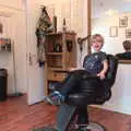 It's Harry's turn in the big chair, January Misc: Haircut 100, Diss, Norfolk - 14th January 2018