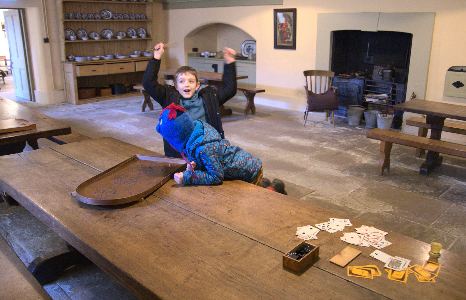 Fred wins (again) from Life Below Stairs, Ickworth House, Horringer, Suffolk - 28th January 2018