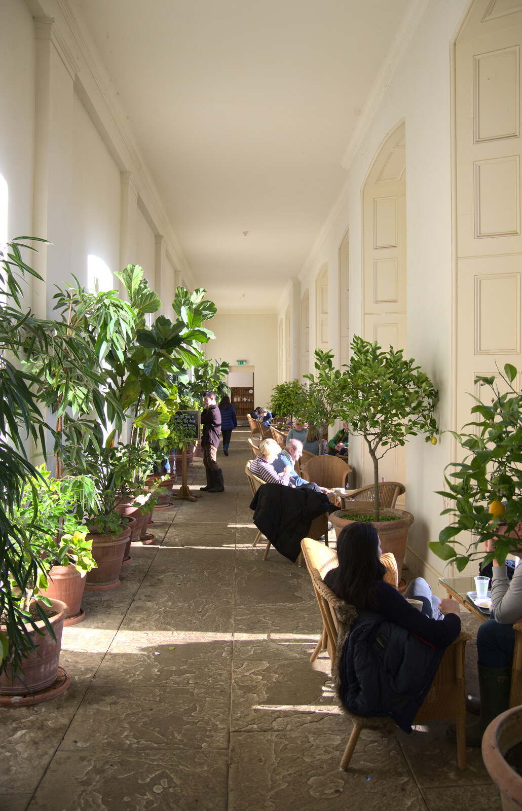 In the orangery café from Life Below Stairs, Ickworth House, Horringer, Suffolk - 28th January 2018