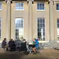 A bite to eat outside the orangery, Life Below Stairs, Ickworth House, Horringer, Suffolk - 28th January 2018