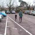 Harry and Isobel march off, Paddington Fire Alarms and Mere Moments Café, Diss, Norfolk - 2nd February 2018