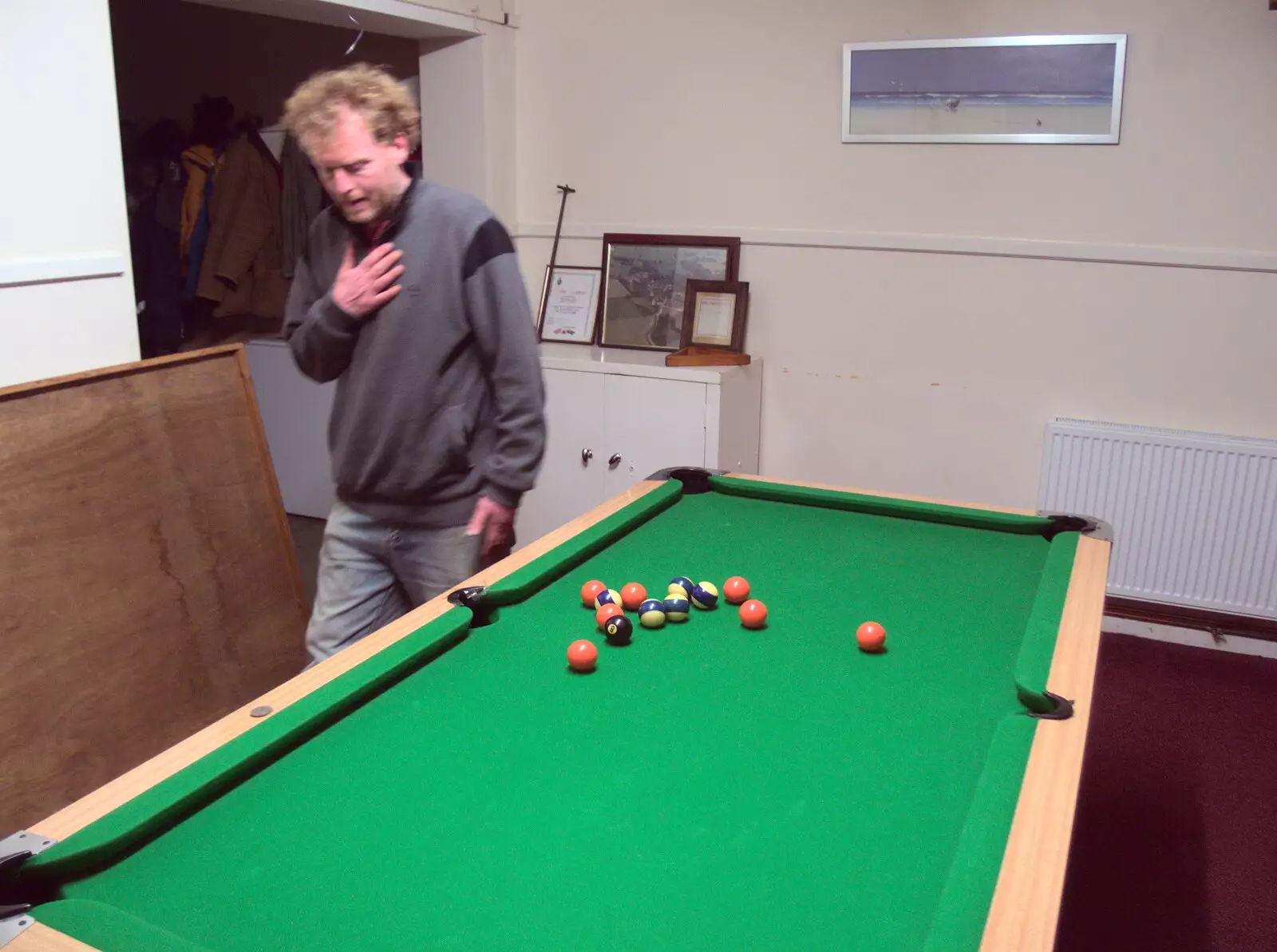 Wavy's by the pool table in the village hall, from Quizzes and Library Books: a February Miscellany, Diss and Eye - 10th February 2018